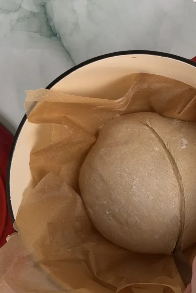 Surdegsbröd - enkelt recept - steg 5 - skåra degen