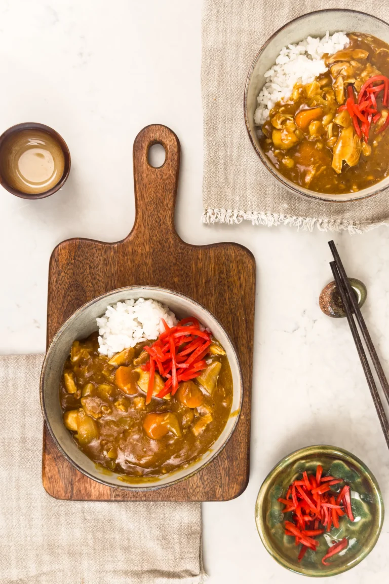 Japansk kyckling med curry (Kare Raisu, Video)