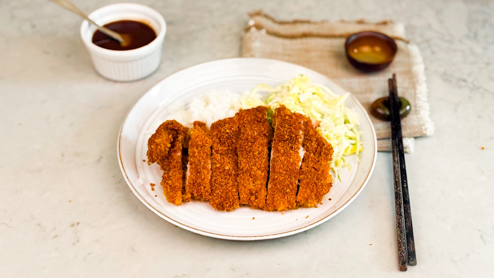 Hur gör man ugnsbakad tonkatsu med kyckling (chicken katsu) - recept instruktioner