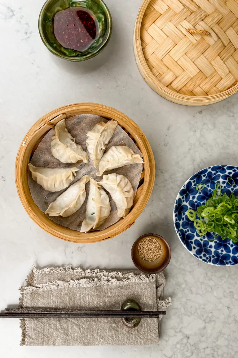 Jiaozi: Kinesiska dumplings med kyckling