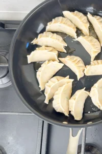 Stek dumplings 3 minuter i sesamolja
