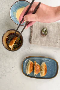 Gyoza med dippsås